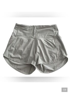 Lululemon Athletica 3.5” inseam Light Gray speed up Athletic Shorts